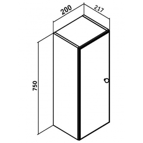 Шкаф навесной Runo универсальный Кредо 20 (00-00001148) - фото 3