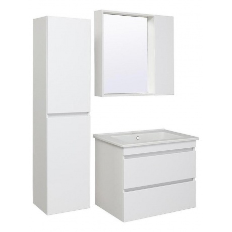 Зеркальный шкаф Runo белый Манхэттен 75 (00-00001045) - фото 3