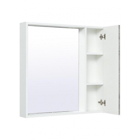 Зеркальный шкаф Runo серый бетон Манхэттен 65 (00-00001016) - фото 2