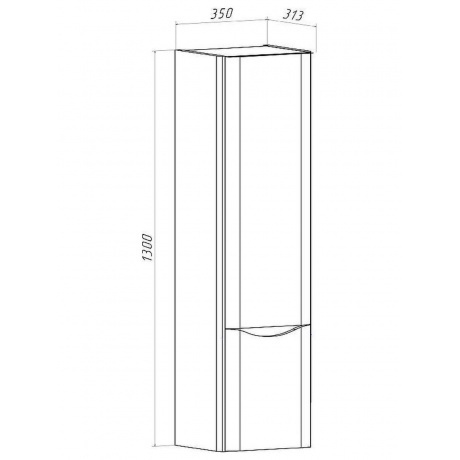 Шкаф-колонна Runo Тоскана светлое дерево (00-00001419) - фото 4