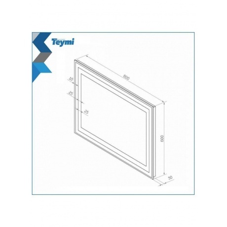 Зеркало Teymi Hanna 80х60, LED подсветка T20251 - фото 13