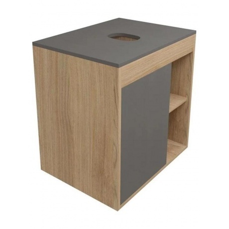 Тумба подвесная Teymi Nura 60, дуб эврика/графит матовый T60529