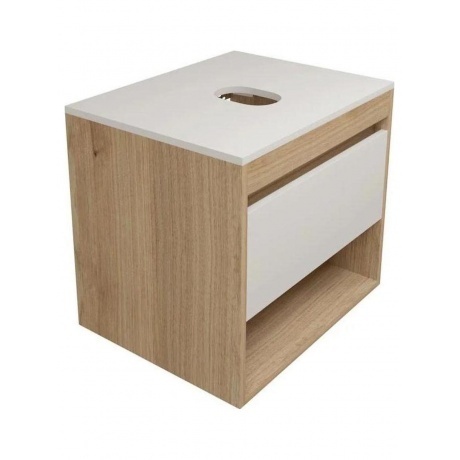 Тумба подвесная Teymi Ritta 55, ящик с доводчиком, цвет дуб эври...
