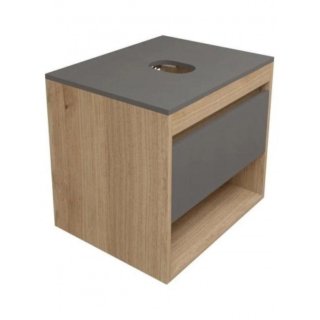 Тумба подвесная Teymi Ritta 55, ящик с доводчиком, цвет дуб эври...