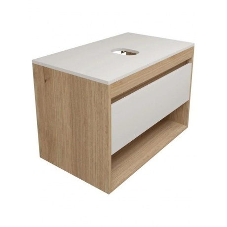 Тумба подвесная Teymi Ritta 75, ящик с доводчиком, цвет дуб эври...