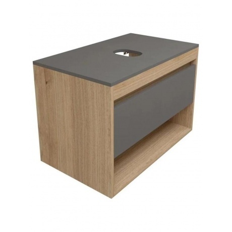 Тумба подвесная Teymi Ritta 75, ящик с доводчиком, цвет дуб эври...