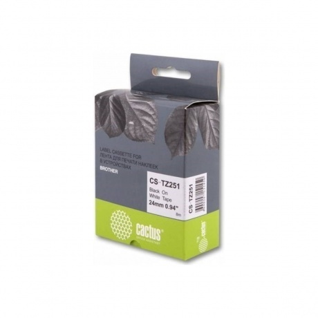 

Картридж ленточный Cactus CS-TZ251 TZe-251 черный для Brother 1010/1280/1280VP/2700VP