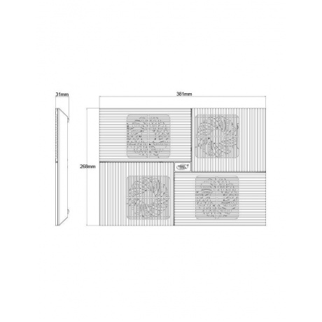 Подставка для ноутбука Deepcool MULTI CORE X8 (MULTICOREX8) 17&quot; (381x268x29мм 23дБ 2xUSB 4x 100ммFAN 1290г) алюминий/пластик черный - фото 9