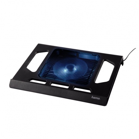 Подставка для ноутбука Hama Black Edition (00053070) 17.3&quot; (295x350x53мм 20дБ 1x 140ммFAN 454г) пластик черный - фото 2