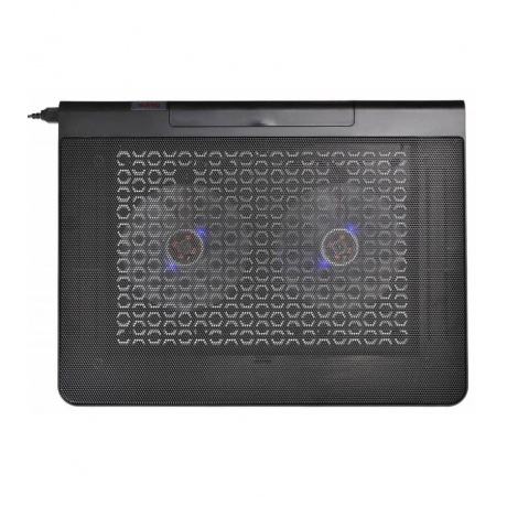 Подставка для ноутбука Buro BU-LCP170-B214 17&quot; (398x300x29мм 2xUSB 2x 140ммFAN 926г) металлическая сетка/пластик черный - фото 1