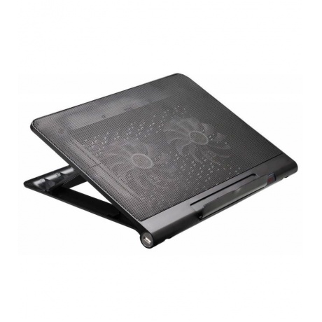 Подставка для ноутбука Buro BU-LCP170-B214 17&quot; (398x300x29мм 2xUSB 2x 140ммFAN 926г) металлическая сетка/пластик черный - фото 3