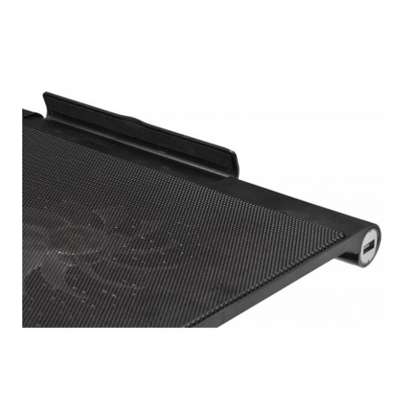 Подставка для ноутбука Buro BU-LCP170-B214 17&quot; (398x300x29мм 2xUSB 2x 140ммFAN 926г) металлическая сетка/пластик черный - фото 4