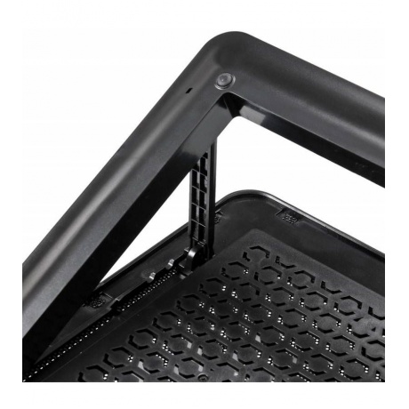 Подставка для ноутбука Buro BU-LCP170-B214 17&quot; (398x300x29мм 2xUSB 2x 140ммFAN 926г) металлическая сетка/пластик черный - фото 6