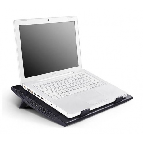 Подставка для ноутбука Deepcool WIND PAL (WINDPAL) 17&quot; (382x262x24мм 27дБ 4xUSB 2x 140ммFAN 793г) черный - фото 5