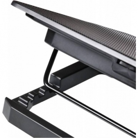 Подставка для ноутбука Buro BU-LCP156-B214H 15.6" (355x255x30мм 2xUSB 2x 140ммFAN 900г) металлическая сетка/пластик черный - фото 5