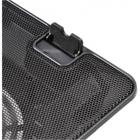 Подставка для ноутбука Buro BU-LCP156-B214H 15.6" (355x255x30мм 2xUSB 2x 140ммFAN 900г) металлическая сетка/пластик черный - фото 6