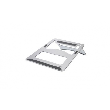 Подставка для ноутбука Hama Aluminium (00053059) 15.4&quot; (230x230x5мм) алюминий белый - фото 1