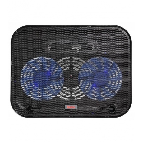 

Подставка для ноутбука Buro BU-LCP140-B214H 14" (338x255x22мм 1xUSB 2x 140ммFAN 480г) металлическая сетка/пластик черный