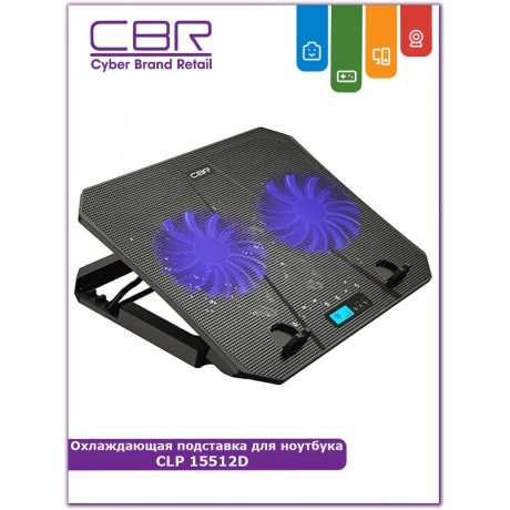 Подставка для ноутбука CBR CLP 15512D 370x265x32 мм - фото 11