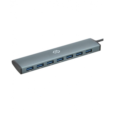 Хаб-разветвитель USB-C Digma HUB-7U3.0-UC-G 7порт. серый - фото 1