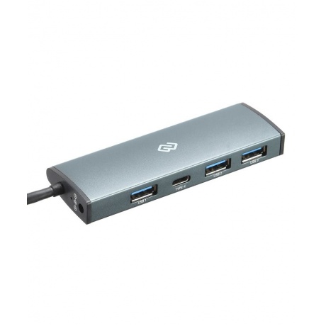 Хаб-разветвитель USB-C Digma HUB-3U3.0С-UC-G 4порт. серый - фото 1
