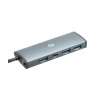 Хаб-разветвитель USB-C Digma HUB-3U3.0С-UC-G 4порт. серый