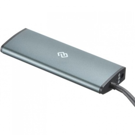 Хаб-разветвитель USB-C Digma HUB-3U3.0С-UC-G 4порт. серый - фото 2