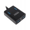 Хаб-разветвитель USB 3.0 Ginzzu GR-384UAB 4порт. черный