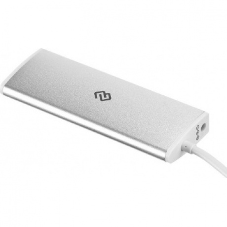 Хаб-разветвитель USB-C Digma HUB-4U3.0-UC-S 4порт. серебристый - фото 2