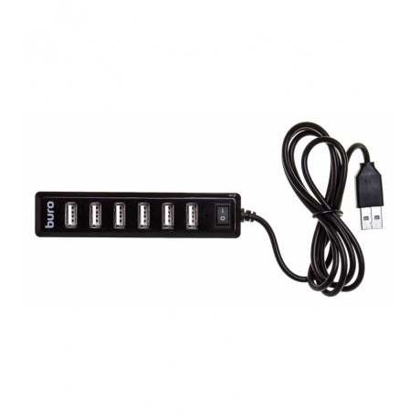 

Хаб-разветвитель USB 2.0 Buro BU-HUB7-1.0-U2.0 7порт. черный