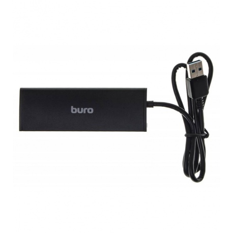 Хаб-разветвитель USB 3.0 Buro BU-HUB4-0.5-U3.0 4порт. черный - фото 1