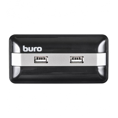 Хаб-разветвитель USB 2.0 Buro BU-HUB7-U2.0 7порт. черный - фото 1