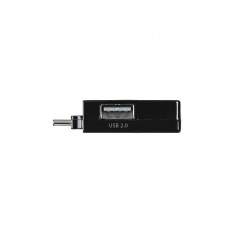 Хаб-разветвитель USB-C Hama Pocket 3порт. черный (00135752) - фото 4