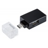 Хаб-разветвитель USB-C Hama Pocket 3порт. черный (00135752)
