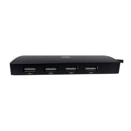 Хаб-разветвитель USB-C Digma HUB-4U2.0-UC-B 4порт. черный - фото 3