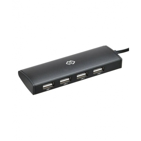 Хаб-разветвитель USB-C Digma HUB-4U2.0-UC-B 4порт. черный - фото 4