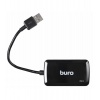Хаб-разветвитель USB 3.0 Buro BU-HUB4-U3.0-S 4порт. черный