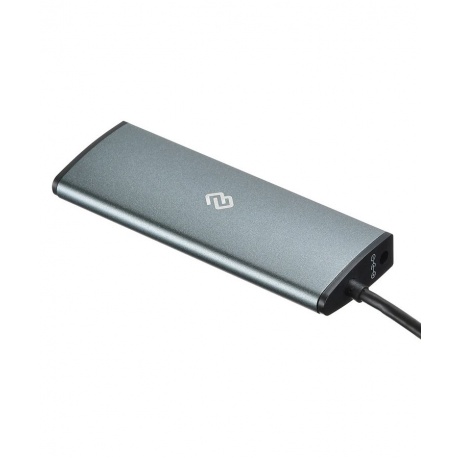 Хаб-разветвитель USB-C Digma HUB-4U3.0-UC-G 4порт. серый - фото 2