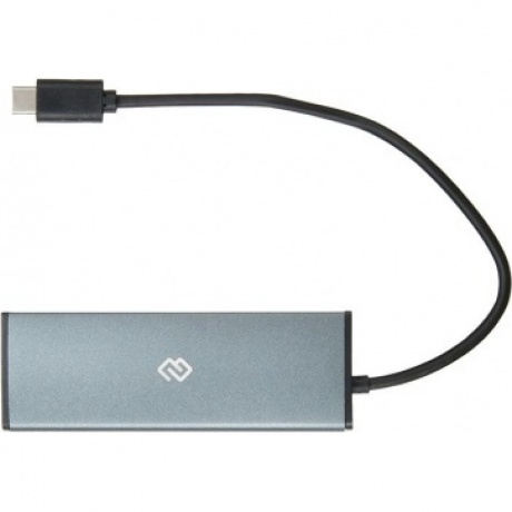 Хаб-разветвитель USB-C Digma HUB-4U3.0-UC-G 4порт. серый - фото 3