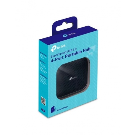 Хаб-разветвитель USB 3.0 TP-Link UH400 4порт. черный - фото 6