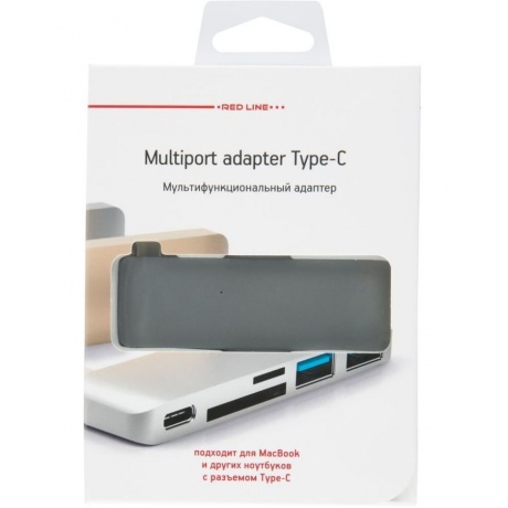 Адаптер Red Line Type-C Multiport Adapter Grey - фото 2