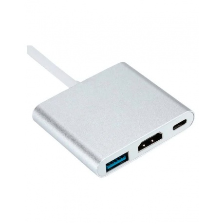Адаптер Red Line Type-C 3 in 1 Multiport Adapter Silver - фото 3