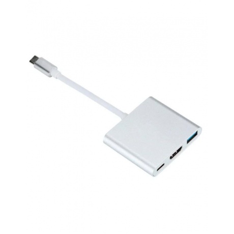 Адаптер Red Line Type-C 3 in 1 Multiport Adapter Silver - фото 5
