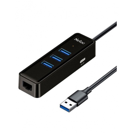 USB Концентратор Netac USB Hub WF12 (NT08WF12-30BK) - фото 1