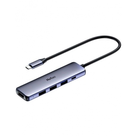 USB Концентратор Netac USB Hub WF13, 5in1 (NT08WF13-30GR) - фото 1