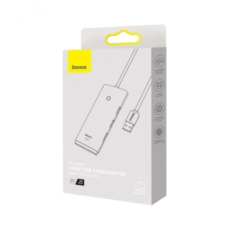 USB-хаб Baseus Lite Series Black (WKQX030001) - фото 16