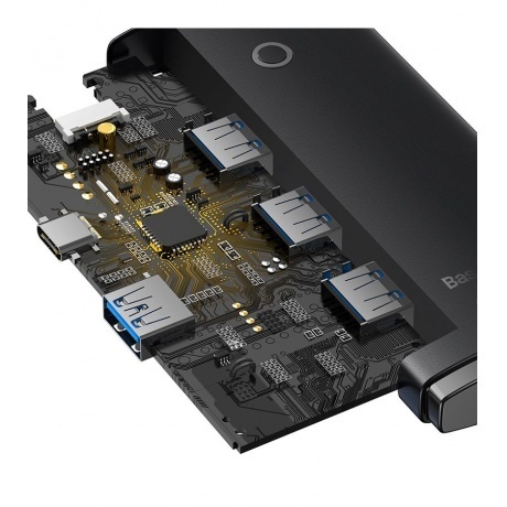 USB-хаб Baseus Lite Series Black (WKQX030001) - фото 5