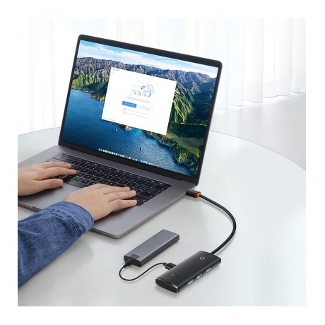 USB-хаб Baseus Lite Series Black (WKQX030001) - фото 7