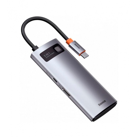 USB-хаб Baseus Metal Gleam Gray (CAHUB-CX0G) - фото 3