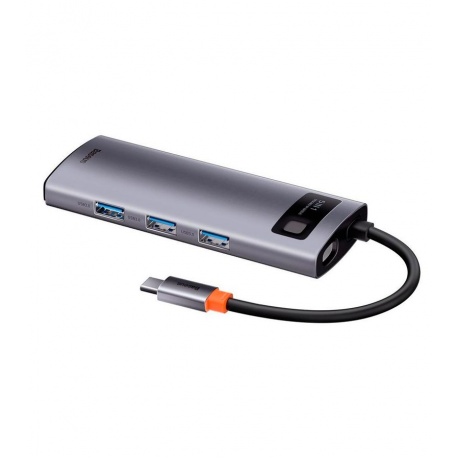 USB-хаб Baseus Metal Gleam Gray (CAHUB-CX0G) - фото 4